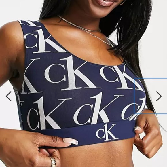 Calvin Klein CK One Plush Unlined Bralette Bra Women's - Picture 8 of 10